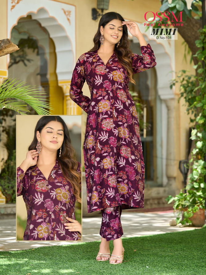 Ossm Mimi Vol 1 Co Ord Set Kurti With Bottom Catalog